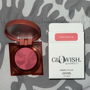 Huda Beauty GloWish Cheeky Vegan Blush Powder - Caring Coral